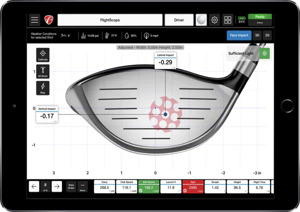 FLIGHTSCOPE Face Impact Location | Lizenz