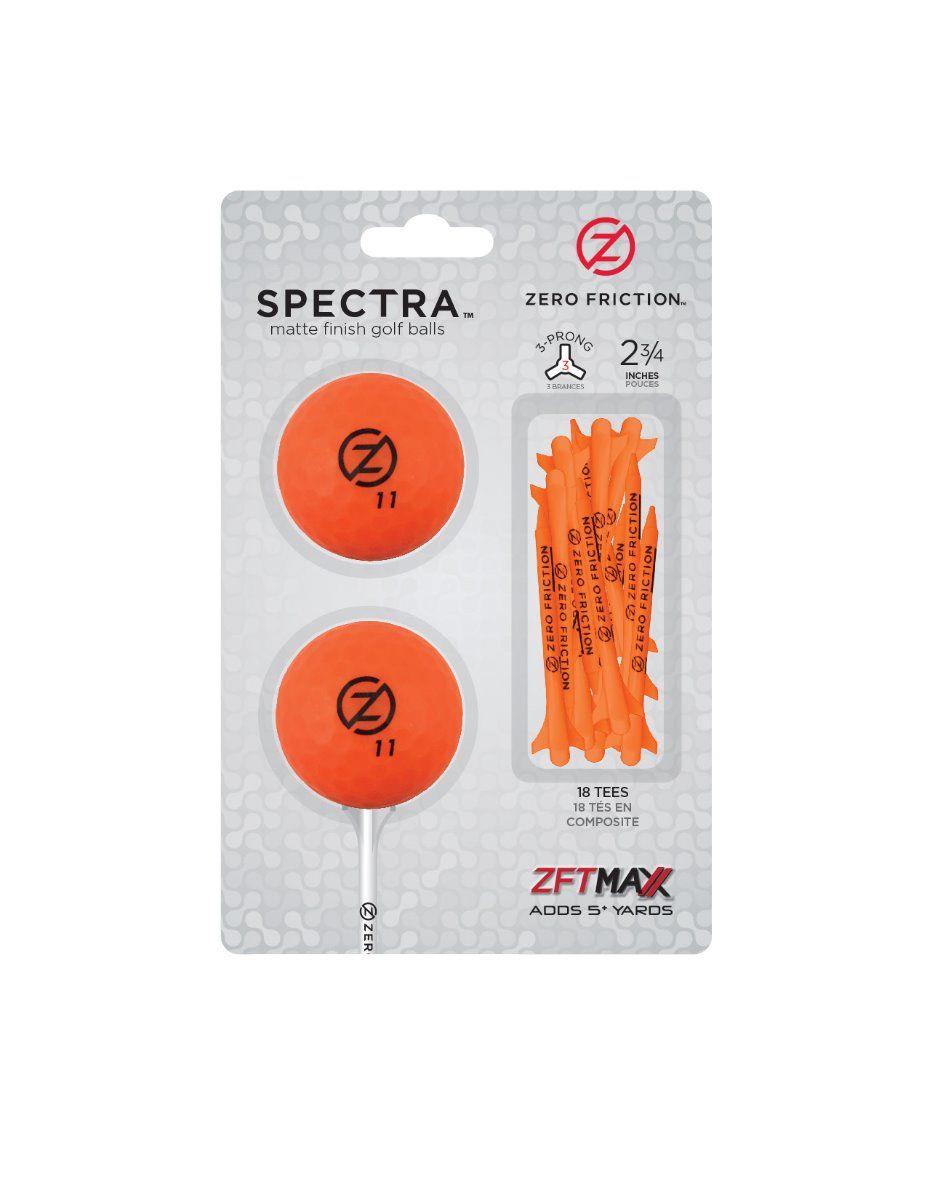 Packs de 2 balles/tés Zero Friction