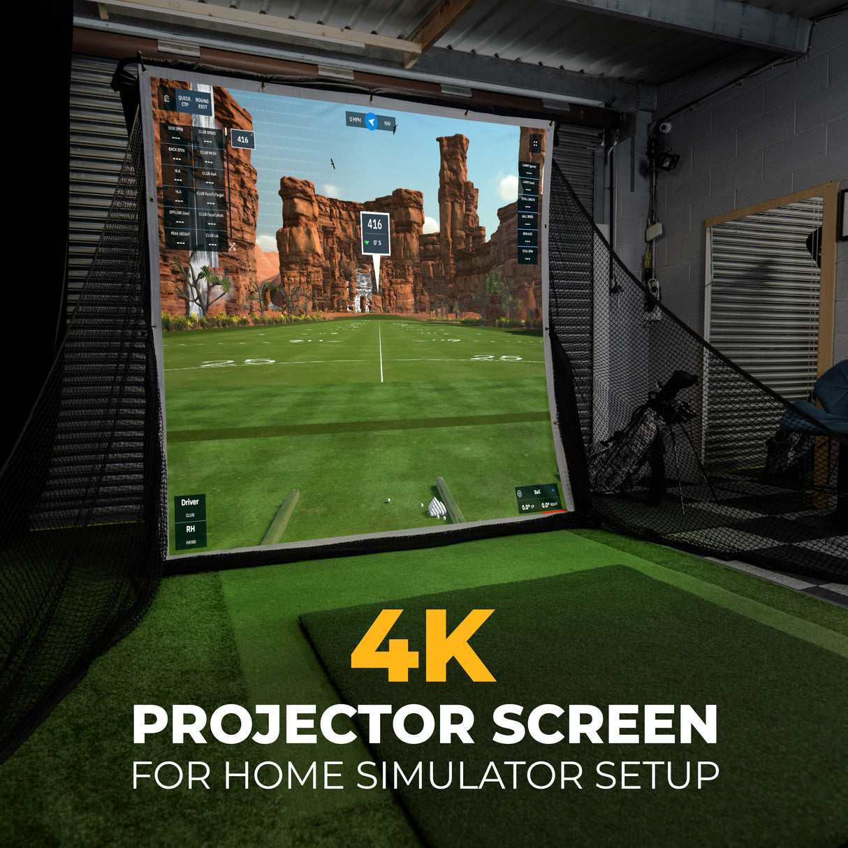 SIMSPACE GOLF DELUXE HOME DRIVING NET - CANVAS