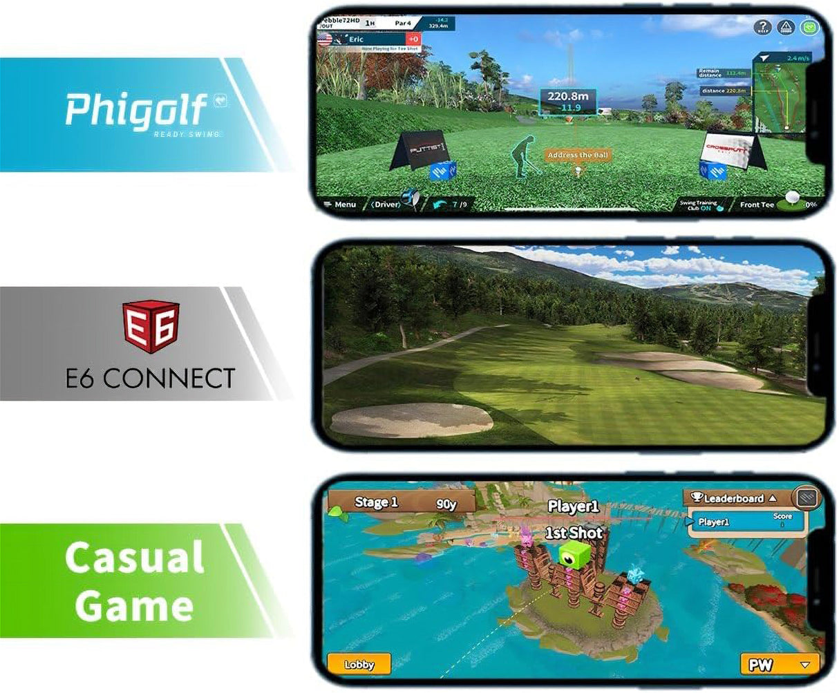 PHIGOLF 2 Smart Home Golf Simulator – Swing Stick Trainer &amp; Analyzer