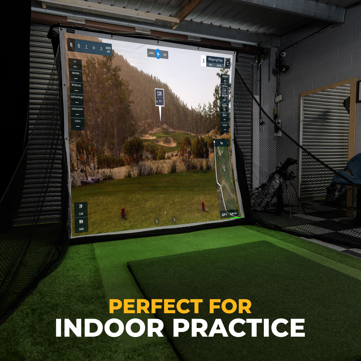 SIMSPACE GOLF DELUXE HOME DRIVING NET - CANVAS