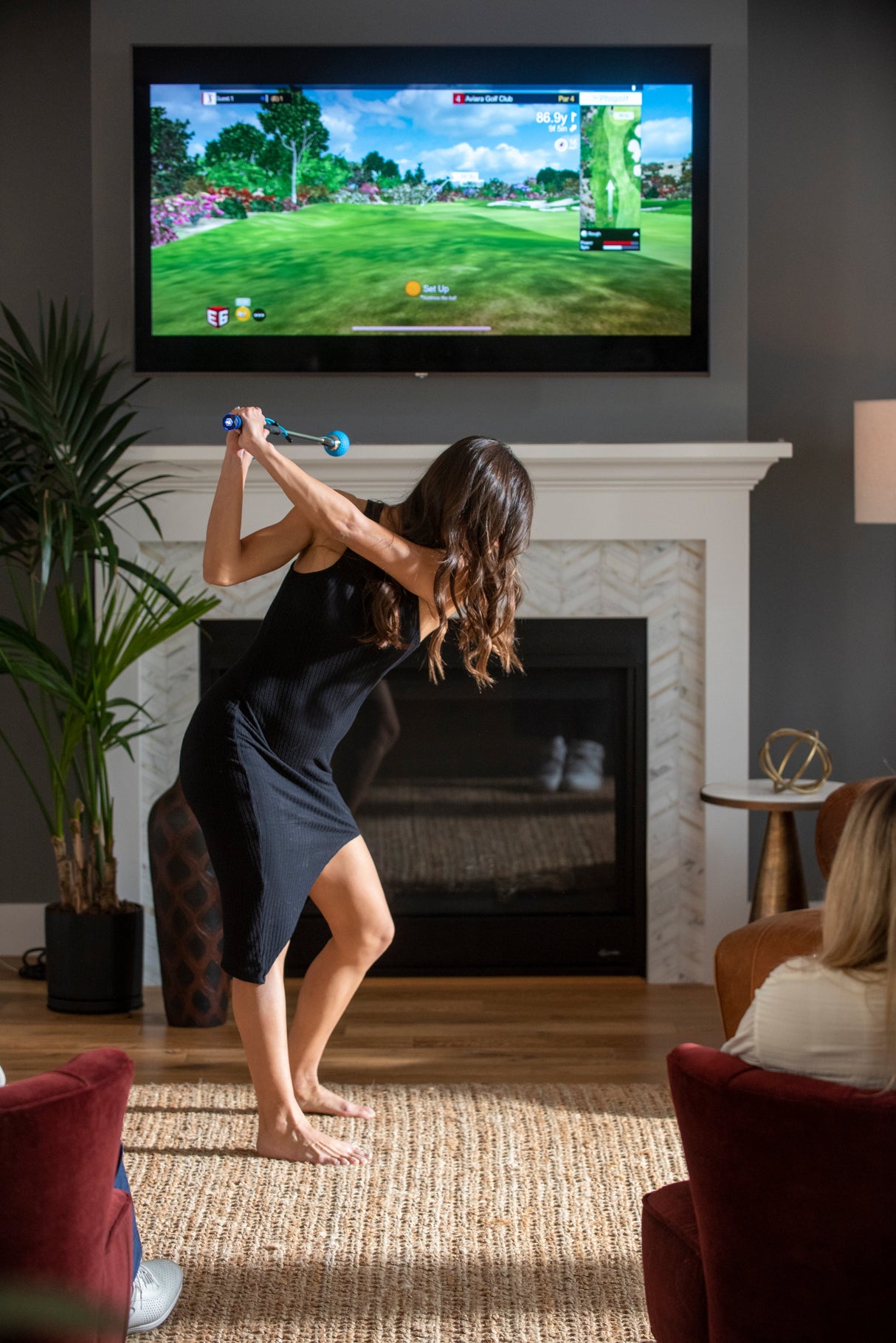 PHIGOLF 2 Smart Home Golf Simulator – Swing Stick Trainer &amp; Analyzer