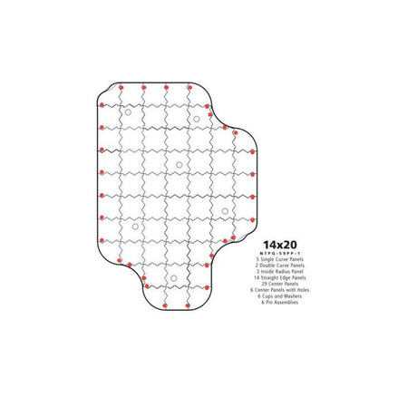 TOUR LEFT Putting Green 430 x 610 cm
